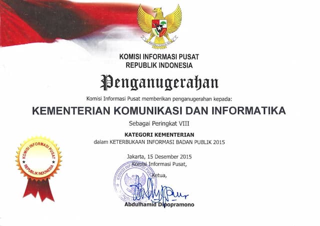 Peringkat VIII Kategori Kementerian